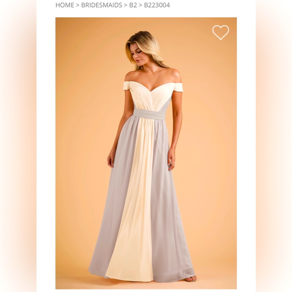 NWT Two Toned Dress with Portrait Neckline and Cinched Waist
